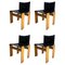 Monk Chairs attributed to Afra & Tobia Scarpa for Molteni, Italy, 1974, Set of 4 1