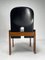 Set of Black Leather Model 121 Chairs attributed to Tobia Scarpa for Cassina, Italy, 1967, Image 7