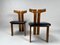 Dining Chairs in Walnut and Leather by Pierre Cardin, 1970s, Set of 6 11
