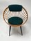 Black Circle Chair attributed to Yngve Ekström for Swedese, Sweden, 1960s 6