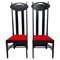 Argyle Chairs attributed to Charles R Mackintosh for Atelier International, 1990, Set of 2 1