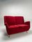 Italian Two-Seater Red Sofa from by I.S.A. Bergamo, 1950s, Image 4