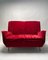 Italian Two-Seater Red Sofa from by I.S.A. Bergamo, 1950s, Image 2