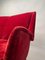 Rotes Italienisches Zwei-Sitzer Sofa von ISA Bergamo, 1950er 3