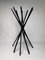 Vintage Zanotta Sciangai Adjustable Clothes Stand with Frame in Black Ash, 1973 3