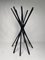 Vintage Zanotta Sciangai Adjustable Clothes Stand with Frame in Black Ash, 1973 2