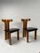 Vintage Dining Chairs in Walnut and Leather by Pierre Cardin, 1970s, Set of 4, Image 2