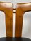 Vintage Dining Chairs in Walnut and Leather by Pierre Cardin, 1970s, Set of 4 13