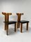 Vintage Dining Chairs in Walnut and Leather by Pierre Cardin, 1970s, Set of 4 6