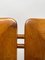 Sedie da pranzo vintage in noce e pelle di Pierre Cardin, anni '70, set di 4, Immagine 14