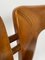 Vintage Dining Chairs in Walnut and Leather by Pierre Cardin, 1970s, Set of 4 8