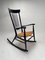 Mid-Century Italian Rocking Chair in Black Lacquered Wood by Paolo Buffa, 1950s, Image 4