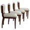 Vintage Italian Art Deco Chairs by Melchiorre Bega, 1930s, Set of 4, Image 1