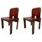 Set of Leather 121 Chairs by Afra & Tobia Scarpa for Cassina, 1967, Image 1
