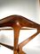 Vintage Italian Table in Wood and Brass by Turin School, 1950s 11