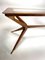 Vintage Italian Table in Wood and Brass by Turin School, 1950s, Image 3