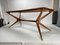 Vintage Italian Table in Wood and Brass by Turin School, 1950s 9