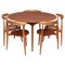 FH4602 Dining Set by Hans J. Wegner for Fritz Hansen, 1950s, Set of 7 1