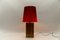 Large Italian Bamboo Resin Table Lamp by Riccardo Marzi, 1970s 2