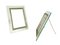 Large Vintage Nickel-Plated Picture Frames in Brass and Glass, 1950s, Set of 2, Image 1