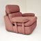 Vintage Lilac Suede Armchair, 1970s 3