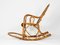 Italian Rush and Rattan Rocking Chair, 1960s 7
