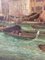 Ansicht von Venedig, La Dogana, Öl auf Leinwand, 19. Jh., gerahmt 9
