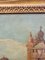 Vista de Venecia, La Dogana, óleo sobre lienzo, siglo XIX, enmarcado, Imagen 5