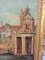 Vue de Venise, La Dogana, Huile sur Toile, 19ème Siècle, Encadrée 17