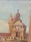 Ansicht von Venedig, La Dogana, Öl auf Leinwand, 19. Jh., gerahmt 15