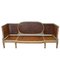 French Caned Sofas, 1940s, Set of 2 1