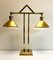 Art Deco Brass Twin Desk Lamp, 1940s 10