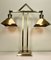 Art Deco Brass Twin Desk Lamp, 1940s 18