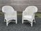 White Rattan Armchairs, 1950s, Set of 2, Image 1