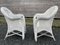 Fauteuils en Rotin Blanc, 1950s, Set de 2 14