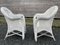 White Rattan Armchairs, 1950s, Set of 2 14