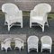 White Rattan Armchairs, 1950s, Set of 2, Image 2
