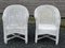 White Rattan Armchairs, 1950s, Set of 2 11