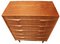 Danish Chest of Drawers in Teak with Decorative Handles, 1960s 8