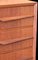 Danish Chest of Drawers in Teak with Decorative Handles, 1960s, Image 6