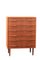 Danish Chest of Drawers in Teak with Decorative Handles, 1960s, Image 1
