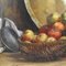 Cécile Bougourd, Still Life with Red Apples and Knife, Oil on Canvas, Late 19th Century, Framed, Image 5