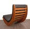 Rocking Chair Relaxer en Cuir et en Teck par Verner Panton pour Rosenthal, 1970s 6