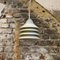 Small Pendant Light in White Lacquered Metal, 1980s 7