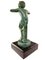 Art Deco Figurine of a Faun Playing the Flute by Max Le Verrier, 1930s 3