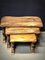 Tavolini vintage in legno, set di 3, Immagine 4