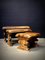 Vintage Wooden Side Tables, Set of 3, Image 1