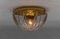 Octagonal Glass Flush Mount by Limburg, Germany, 1960s, Image 2