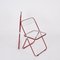 Red and Clear Acrylic Glass Plia Folding Chairs by Piretti for Castelli, Italy, 1970s, Set of 4, Image 14