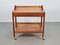 Vintage Bar Cart in Pine Wood Trolley from Erik Gustafsson, Sweden, 1960s 12